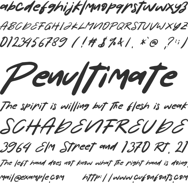 Something Shine - Personal Use font preview