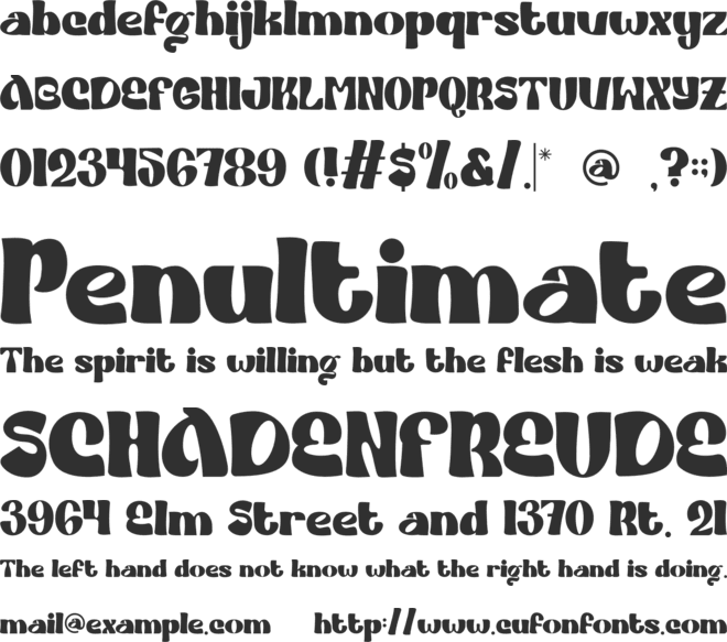 Comet Hotspur font preview