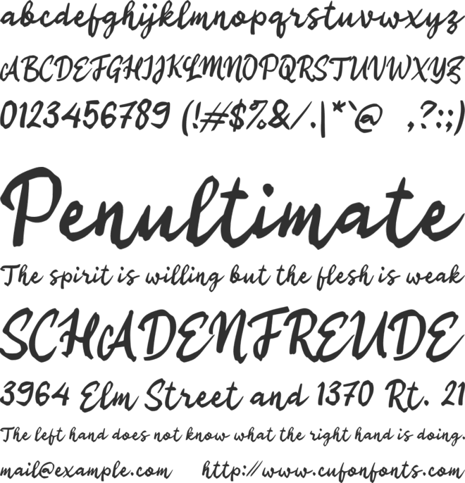 i Ifanya Script font preview