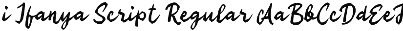 i Ifanya Script Regular font