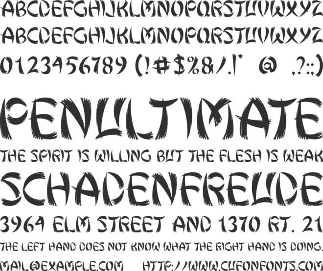 Keshiki font preview