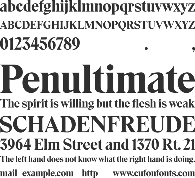 Eksell Display TRIAL font preview