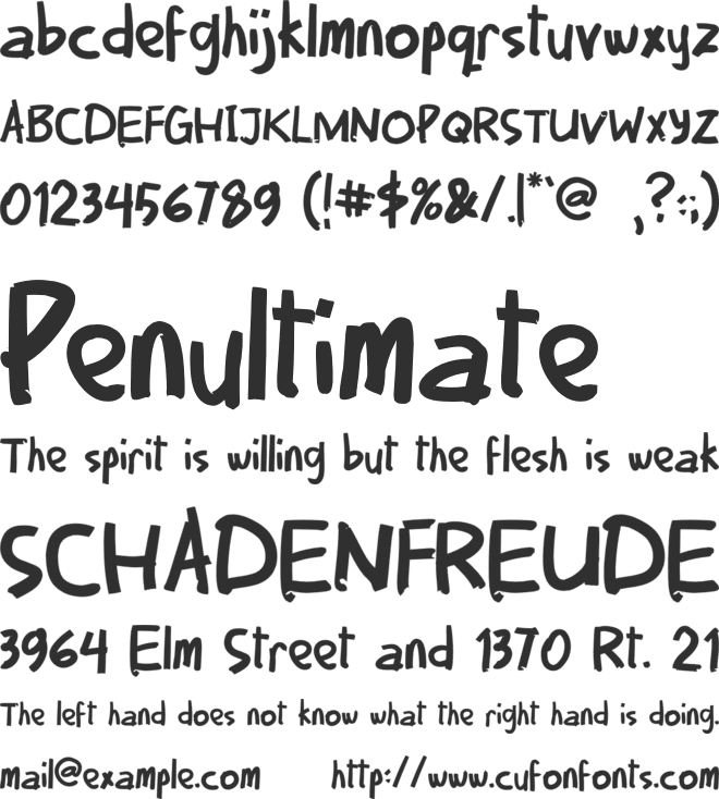 Vaname Volkas font preview