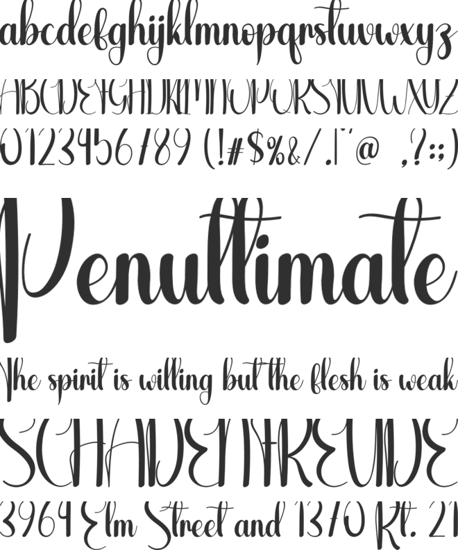 Easter Onion font preview