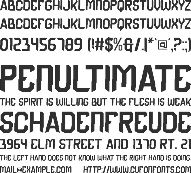 Glitchguy font preview