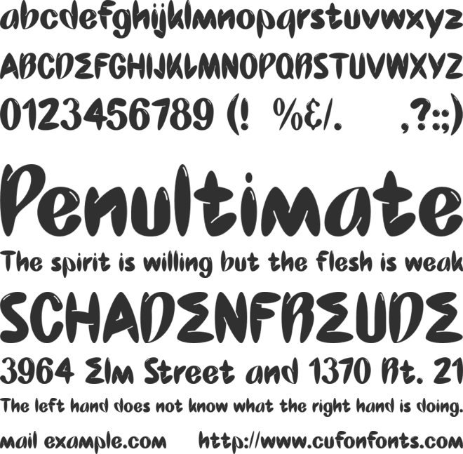 Kowane Personal Use Only font preview