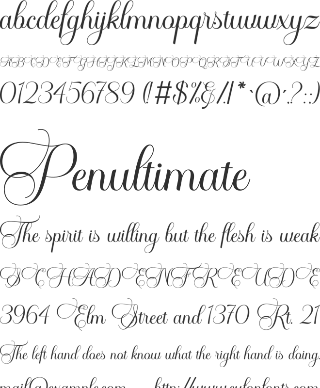 Andalucia font preview