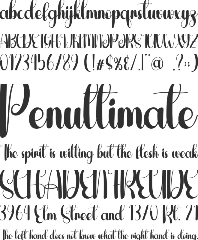 Doingline font preview