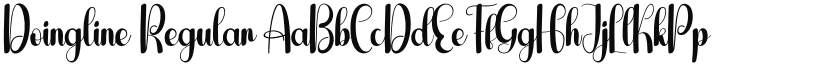 Doingline Regular font