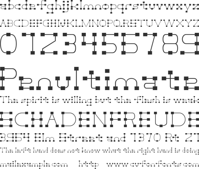 Trembx Trial font preview