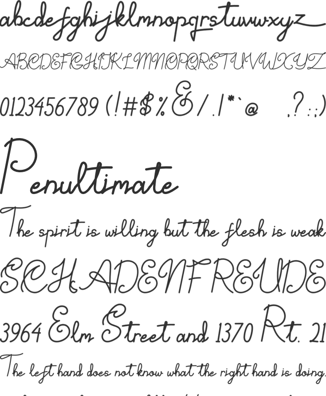 Elone Veloz font preview