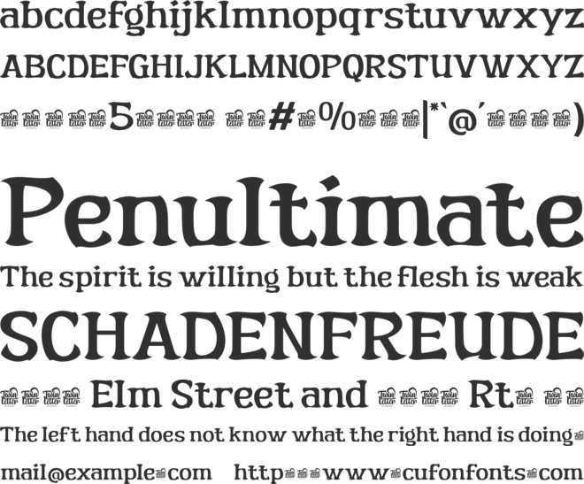 RICKSTA Trial font preview