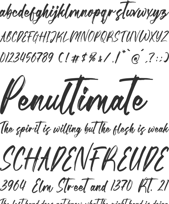 Rinebold Gutisky font preview