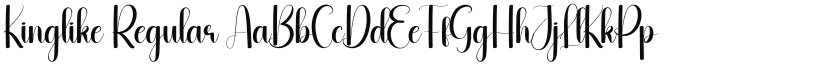 Kinglike Regular font