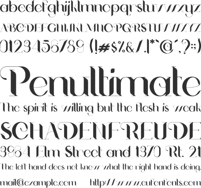 Palawidjoe font preview