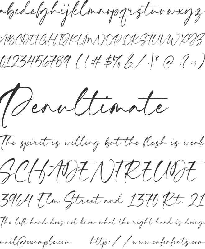 Richard Hampton font preview