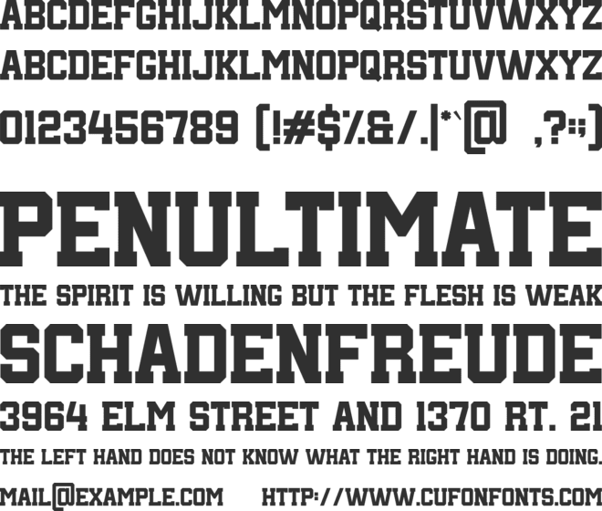 DESPORM font preview