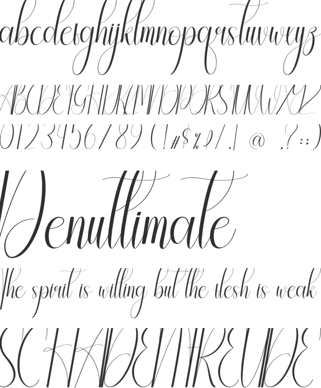 Heightened font preview