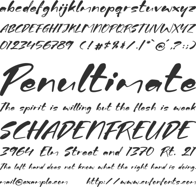 Firegrant Stinklez font preview