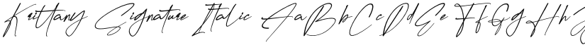 Krittany Signature Italic font