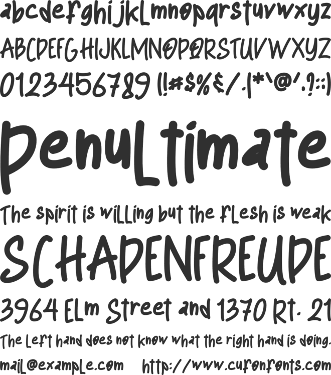 Quine Coco font preview