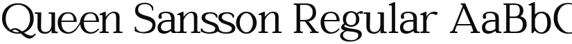 Queen Sansson Regular font