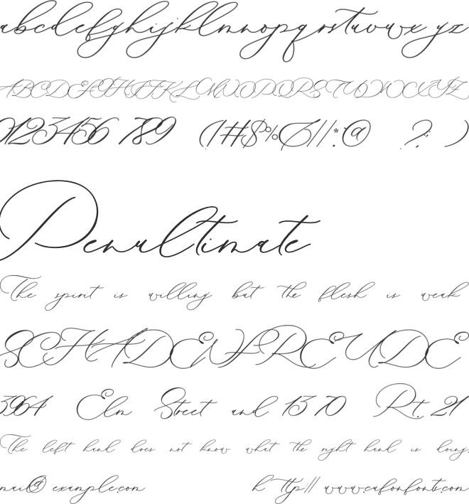 Asterisma font preview