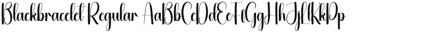 Blackbracelet font download