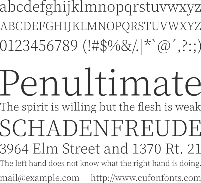 Noto Serif HK font preview