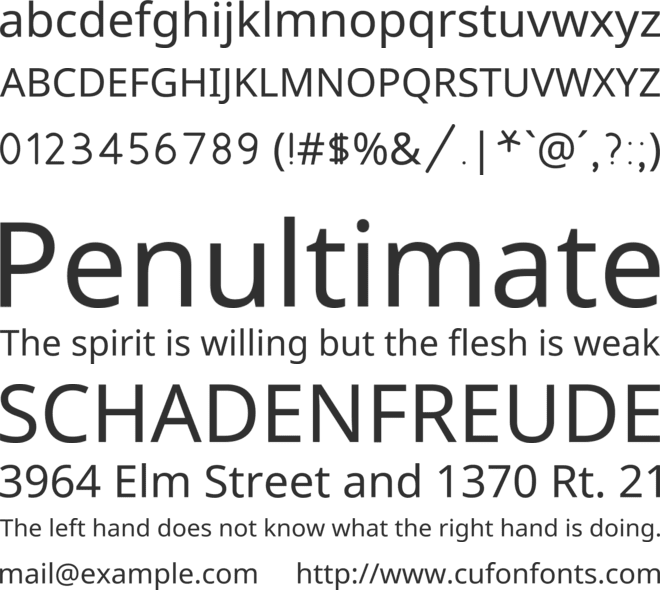 Noto Sans Duployan font preview