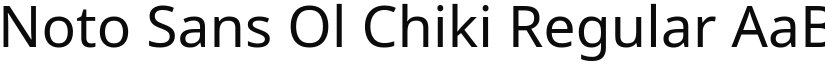 Noto Sans Ol Chiki Regular (Variable) font