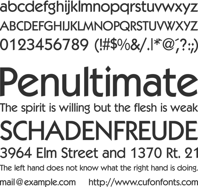 KabaleMedium font preview