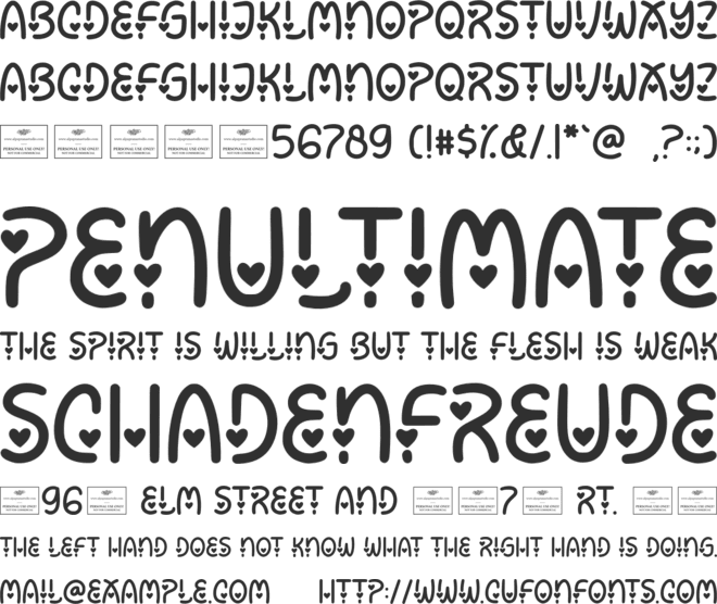 Wondrous font preview