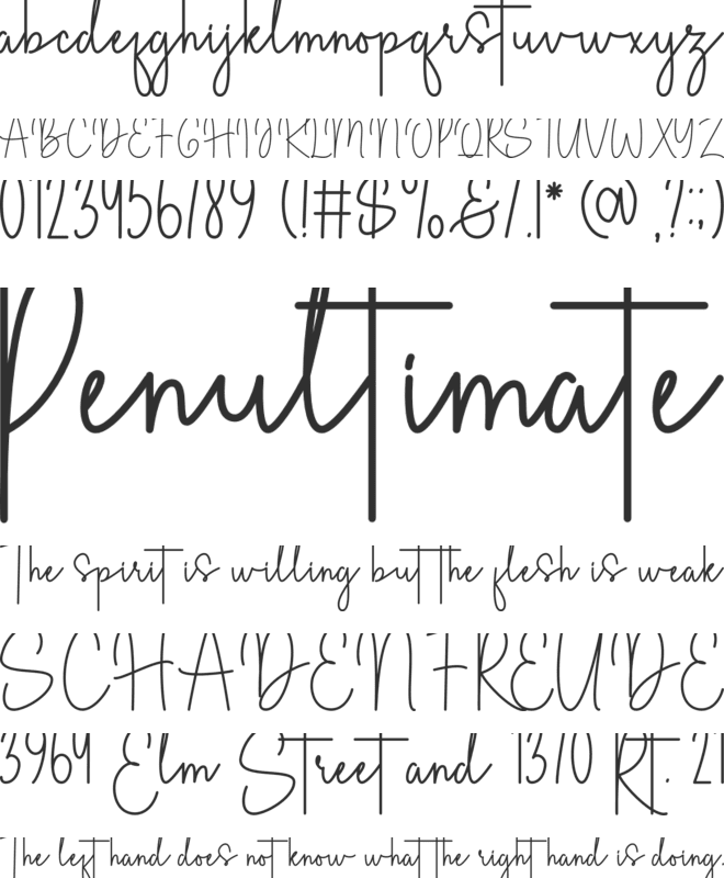 Pearl Stacy font preview