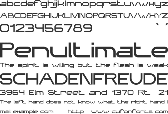 Meredia Personal Use font preview