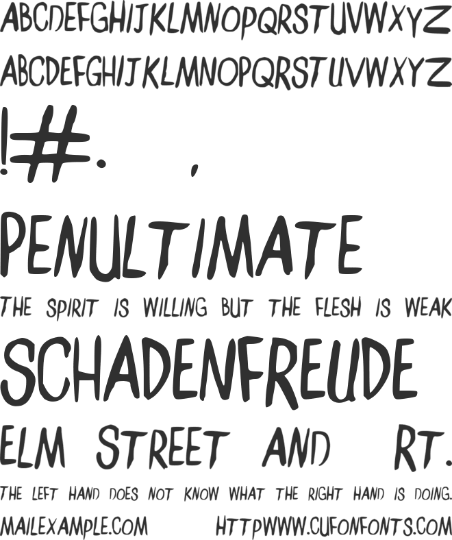 AmeliaLilyKT font preview