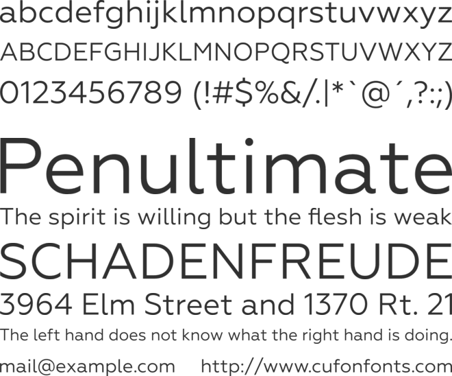 Geoform font preview