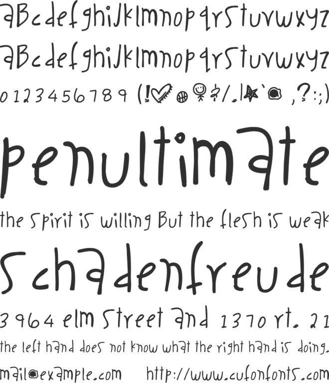 CaseAddiction font preview