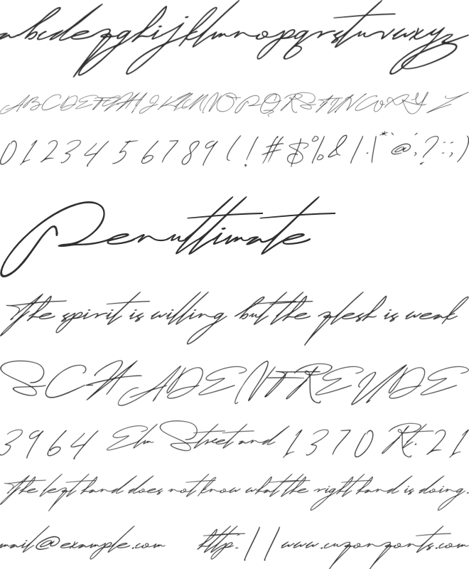 Kaveyore font preview