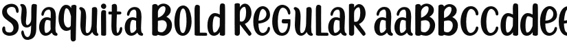 Syaquita Bold Regular font