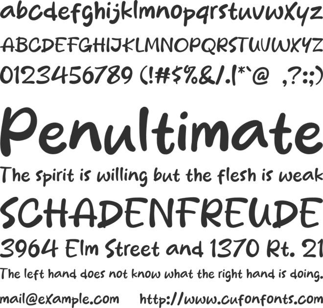 Daykids font preview