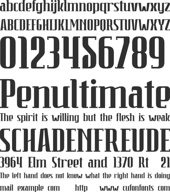 Parandea Personal Use font preview