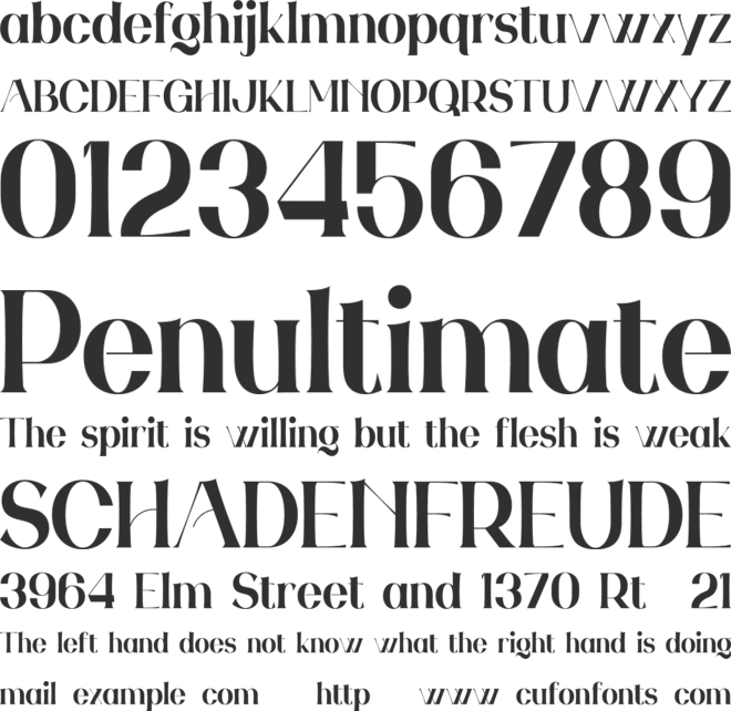 Bernadion Personal Use font preview