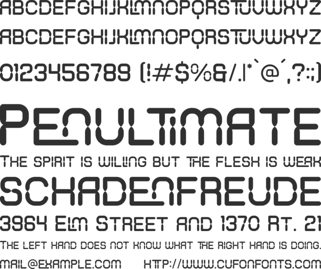 Normens font preview