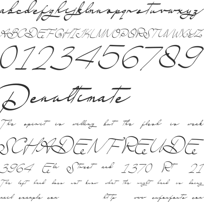 Esmelora Personal Use font preview