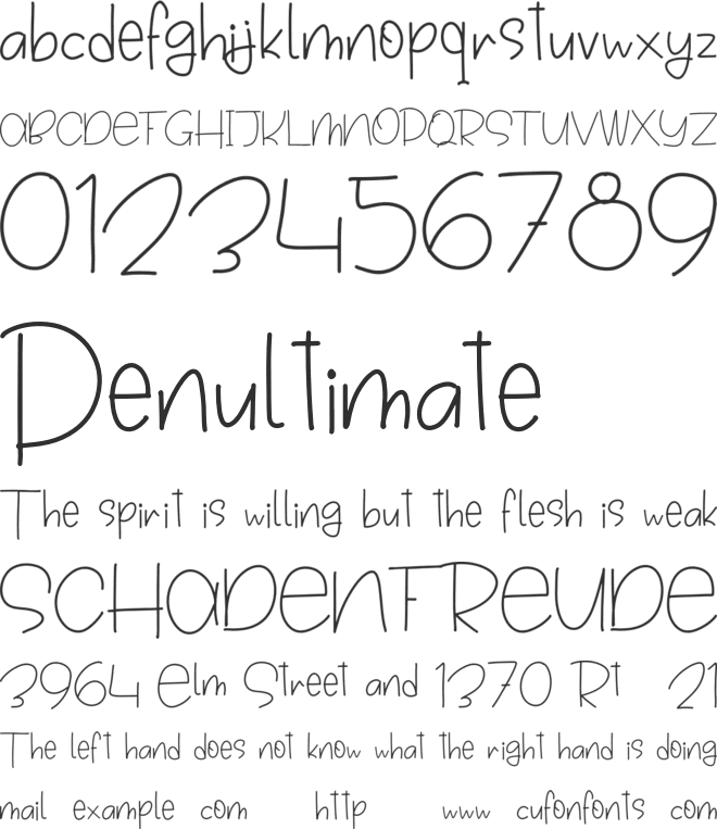 Broceta Personal Use font preview