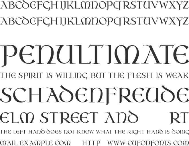 Oseberg font preview