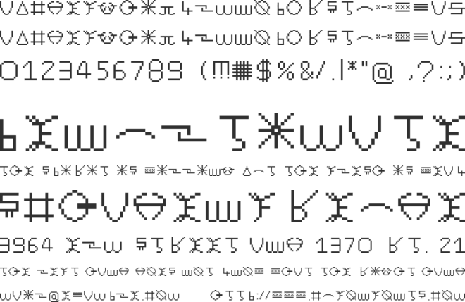 Neolybitties font preview