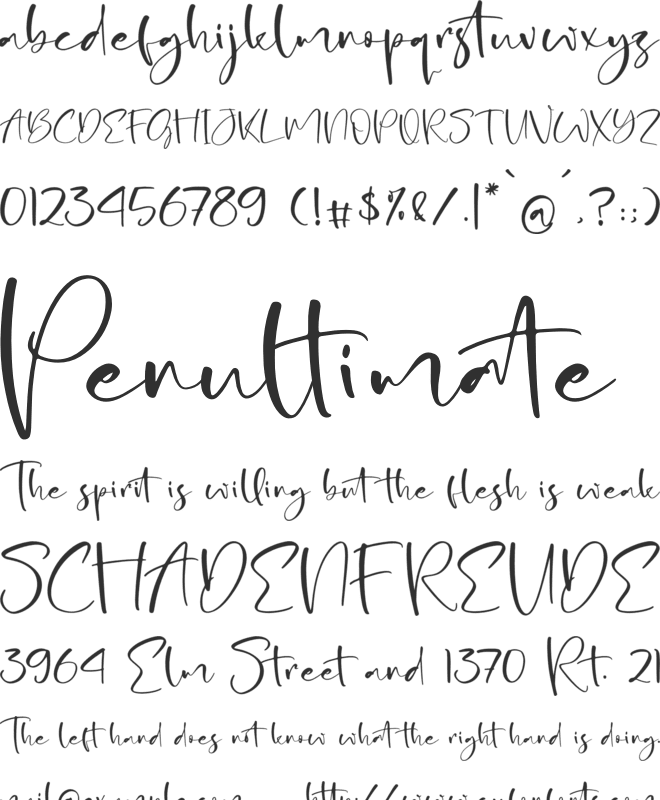 Koomaty font preview