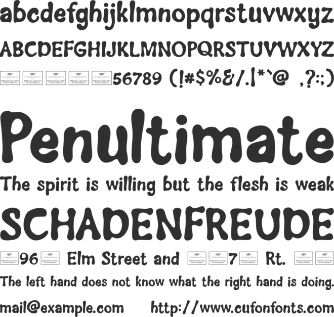 Groovetastic font preview